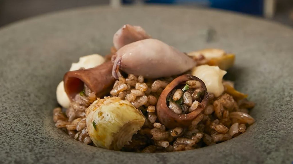 Rice with Chipirones and Alioli recipe