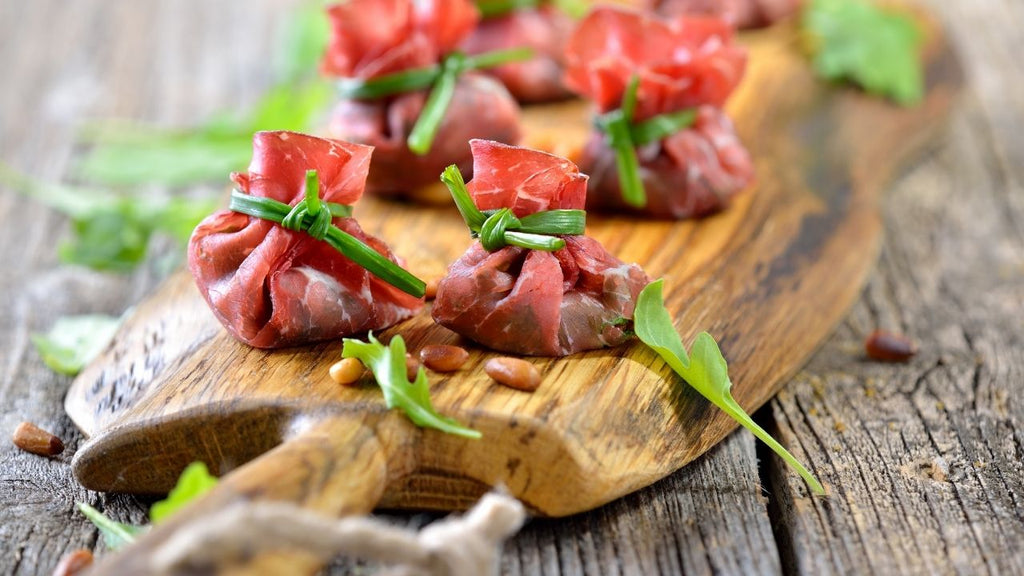 Recipe for Cecina de León and Walnut Pouches