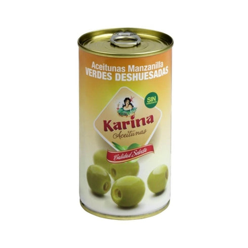 Grüne Manzanilla Oliven ohne Kern 350g