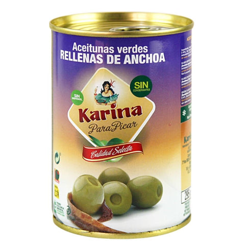 Green olives stuffed with anchovy 295g