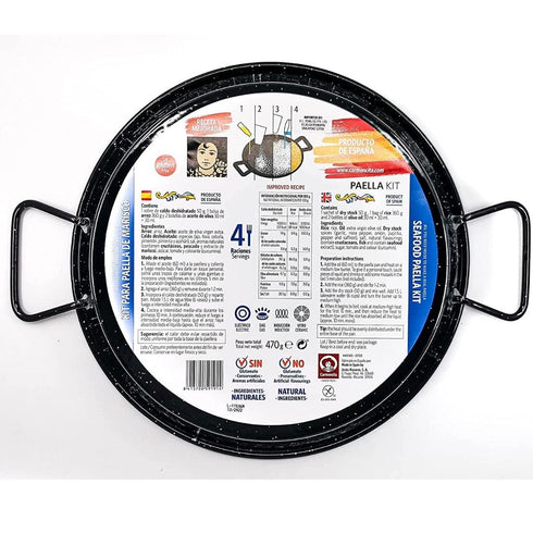 Carmencita Seafood Paella Kit with Paella Pan