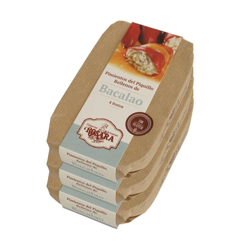 Piquillo peppers stuffed with cod 250g