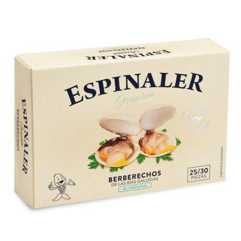 Premium Natural Cockles from Galician Estuaries 25/30 118g